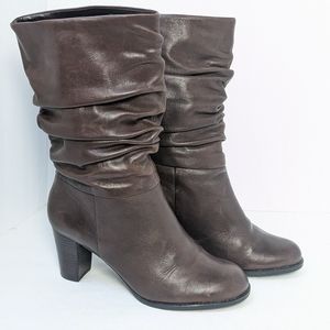 Naturalizer Shoes Naturalizer Leather Mid Calf Boots Poshmark